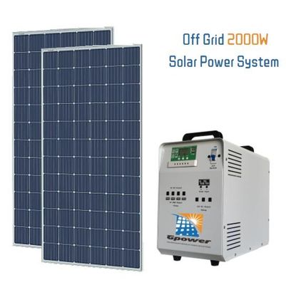sistemi elettrico-solari residenziali del sistema TUV della generazione di energia solare 2kW