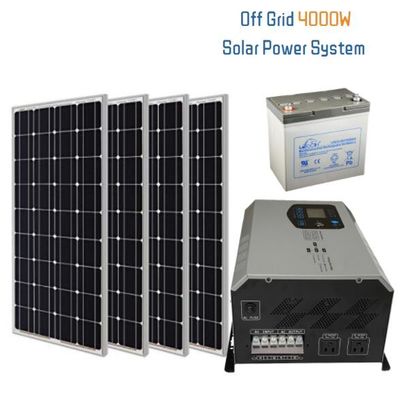 4kw fuori dai sistemi di batterie solari domestici della batteria solare del gruppo elettrogeno 4unit di griglia
