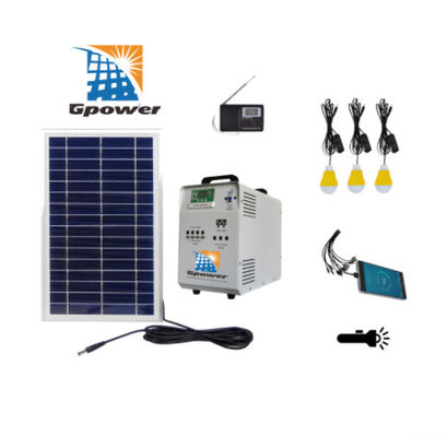 Tutti in 1 100W illuminazione domestica solare Kit Rural Solar Power Systems con 3 lampadine